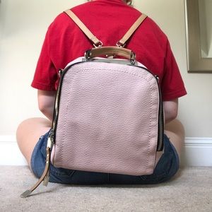 Leather backpack